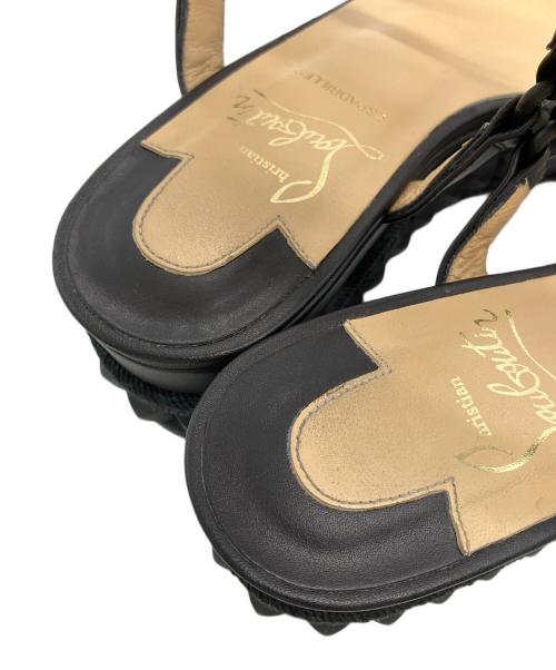Christian Louboutin（クリスチャン・ルブタン）Christian Louboutin (クリスチャン・ルブタン) サンダル ブラック サイズ:23cmの古着・服飾アイテム