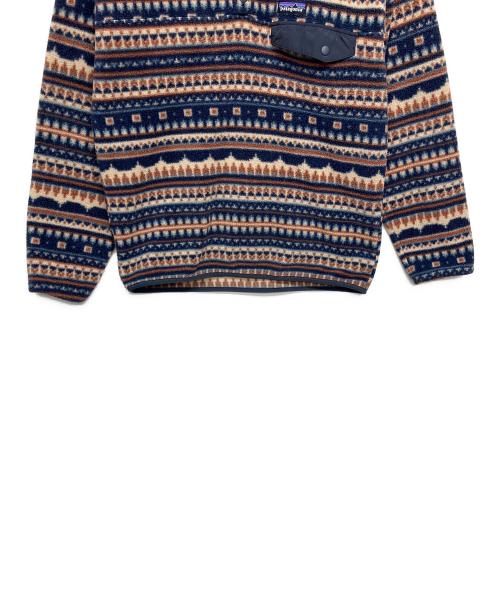 Patagonia（パタゴニア）Patagonia (パタゴニア) ライトウェイトシンチラスナップT プルオーバー アイボリー×ネイビー サイズ:Mの古着・服飾アイテム
