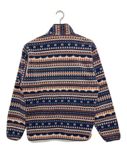 Patagonia（パタゴニア）Patagonia (パタゴニア) ライトウェイトシンチラスナップT プルオーバー アイボリー×ネイビー サイズ:Mの古着・服飾アイテム