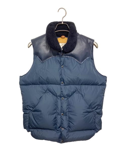 Rocky Mountain FeatherBed（ロッキーマウンテンフェザーベッド）Rocky Mountain Featherbed (ロッキーマウンテンフェザーベッド) ダウンベスト ネイビー サイズ:Lの古着・服飾アイテム