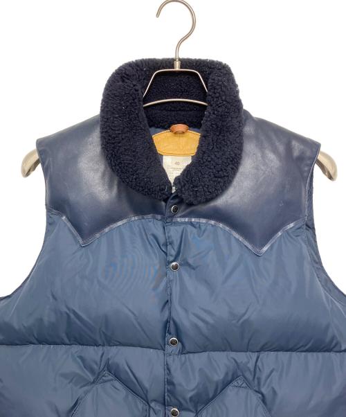 Rocky Mountain FeatherBed（ロッキーマウンテンフェザーベッド）Rocky Mountain Featherbed (ロッキーマウンテンフェザーベッド) ダウンベスト ネイビー サイズ:Lの古着・服飾アイテム