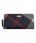 BLACK LABEL CRESTBRIDGEブラックレーベル クレストブリッジ）の古着「長財布」｜ブラック×ホワイト
