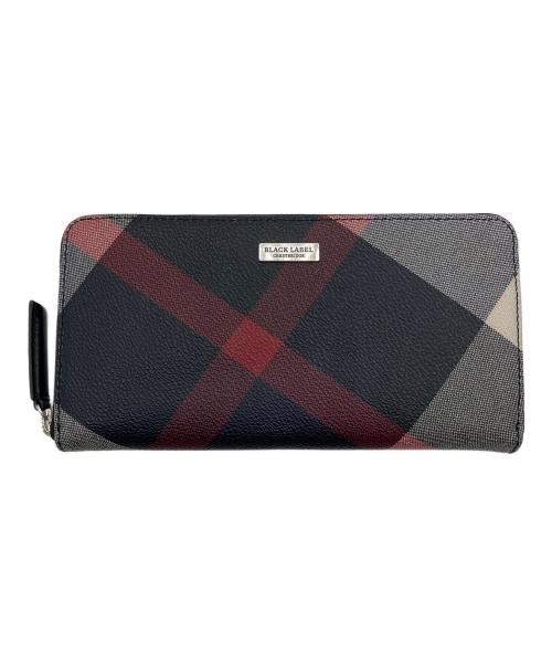 BLACK LABEL CRESTBRIDGE（ブラックレーベル クレストブリッジ）BLACK LABEL CRESTBRIDGE (ブラックレーベル クレストブリッジ) 長財布 ブラック×ホワイトの古着・服飾アイテム