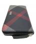 BLACK LABEL CRESTBRIDGE (ブラックレーベル クレストブリッジ) 長財布 ブラック×ホワイト：12000円