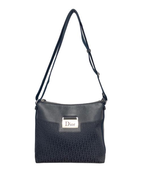 Christian Dior（クリスチャン ディオール）Christian Dior (クリスチャン ディオール) トロッターショルダーバッグ ブラック×ネイビーの古着・服飾アイテム
