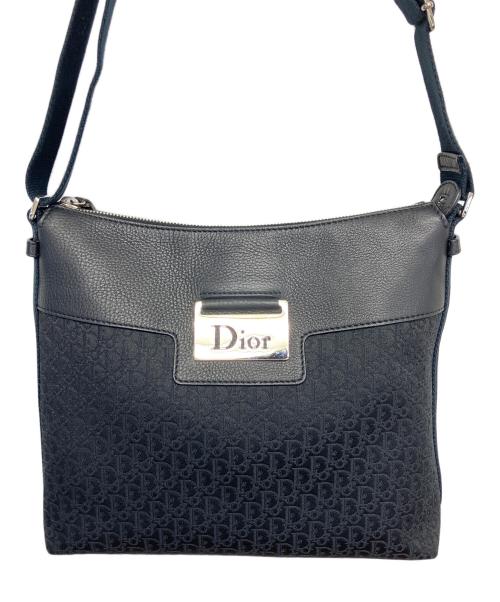 Christian Dior（クリスチャン ディオール）Christian Dior (クリスチャン ディオール) トロッターショルダーバッグ ブラック×ネイビーの古着・服飾アイテム