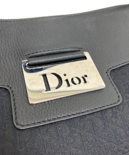 Christian Dior（クリスチャン ディオール）Christian Dior (クリスチャン ディオール) トロッターショルダーバッグ ブラック×ネイビーの古着・服飾アイテム