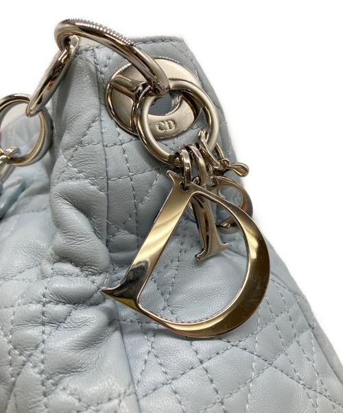Christian Dior（クリスチャン ディオール）Christian Dior (クリスチャン ディオール) カナージュ ワンショルダーバッグ ブルーの古着・服飾アイテム