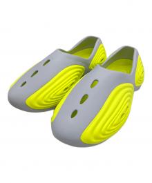 crocs（クロックス）の古着「Ripple Steel/Acidity」｜グレー×イエロー
