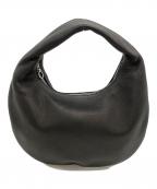 Aetaアエタ）の古着「LEATHER ROUND ONE SHOULDER」｜ブラック