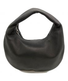 Aeta（アエタ）の古着「LEATHER ROUND ONE SHOULDER」｜ブラック