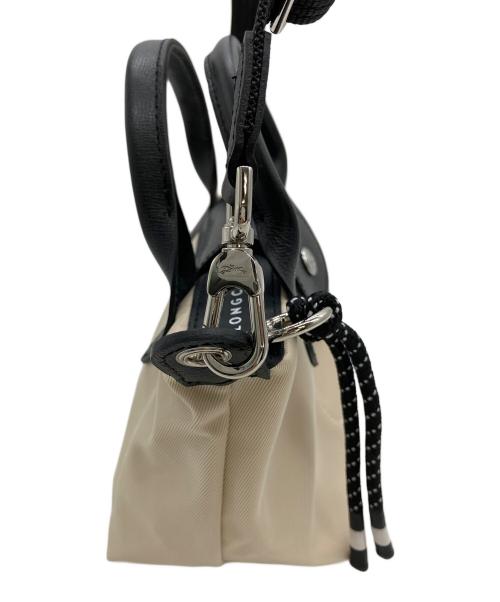 LONGCHAMP（ロンシャン）LONGCHAMP (ロンシャン) 2WAYバッグ ベージュ×ブラックの古着・服飾アイテム