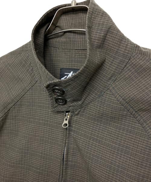 stussy（ステューシー）stussy (ステューシー) ジップアップジャケット ブラック×ブラウン サイズ:Mの古着・服飾アイテム