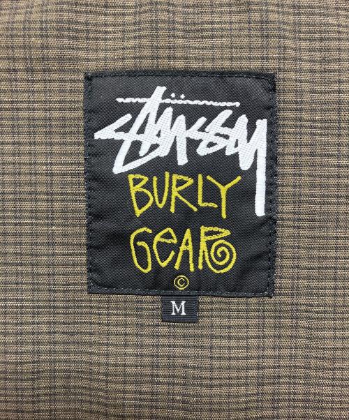 stussy（ステューシー）stussy (ステューシー) ジップアップジャケット ブラック×ブラウン サイズ:Mの古着・服飾アイテム