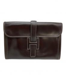 HERMES（エルメス）の古着「ジジェPM クラッチバッグ」｜ブラウン