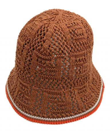 【4万値引き】FENDIフェンディ ジャガードカシミヤ クロシュハットベージュ 中古・古着通販】FENDI (フェンディ) クロシュハット ブラウン