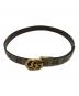 GUCCI (グッチ) ダブルGスリムベルト ブラウン：30000円