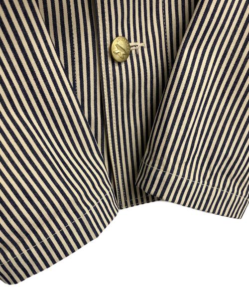 ATLAST & CO（アットラスト）ATLAST & CO (アットラスト) カバーオール ベージュ×ネイビー サイズ:38の古着・服飾アイテム