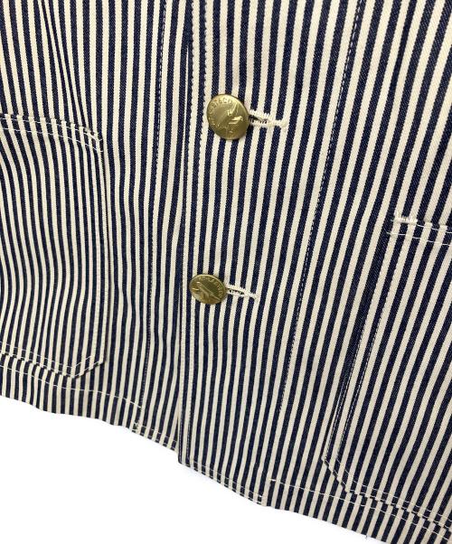 ATLAST & CO（アットラスト）ATLAST & CO (アットラスト) カバーオール ベージュ×ネイビー サイズ:38の古着・服飾アイテム
