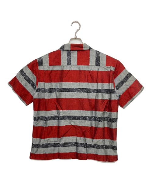 TENDERLOIN（テンダーロイン）TENDERLOIN (テンダーロイン) オープンカラーシャツ グレー×レッド サイズ:Sの古着・服飾アイテム