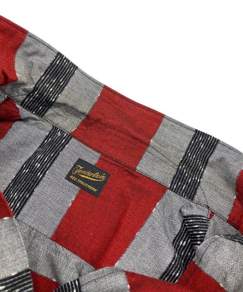 TENDERLOIN（テンダーロイン）TENDERLOIN (テンダーロイン) オープンカラーシャツ グレー×レッド サイズ:Sの古着・服飾アイテム