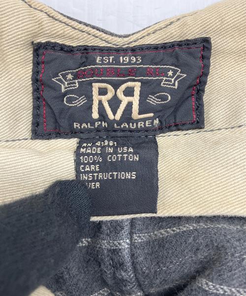 RRL（ダブルアールエル）RRL (ダブルアールエル) ストライプパンツ グレー サイズ:W31×L32の古着・服飾アイテム