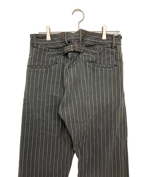 RRL（ダブルアールエル）RRL (ダブルアールエル) ストライプパンツ グレー サイズ:W31×L32の古着・服飾アイテム