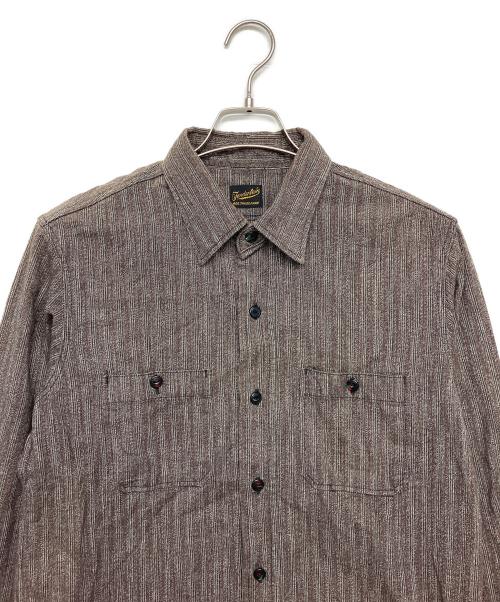 TENDERLOIN（テンダーロイン）TENDERLOIN (テンダーロイン) 長袖シャツ ブラウン サイズ:Sの古着・服飾アイテム