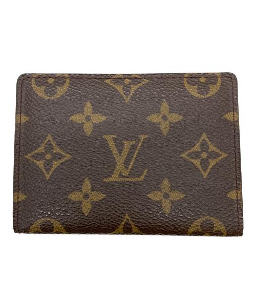 LOUIS VUITTON（ルイ ヴィトン）LOUIS VUITTON (ルイ ヴィトン) モノグラム　ポルト2カルト・ヴェルティカル　パスケース ブラウンの古着・服飾アイテム