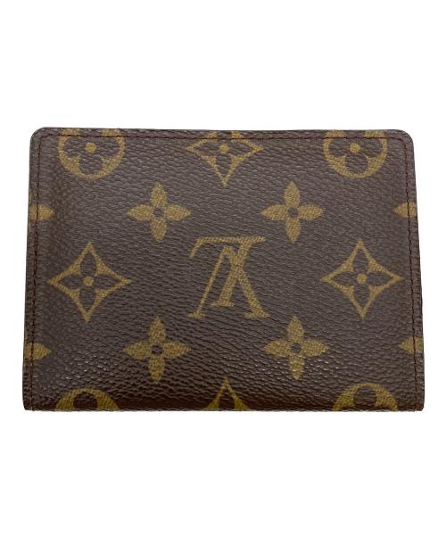 LOUIS VUITTON（ルイ ヴィトン）LOUIS VUITTON (ルイ ヴィトン) モノグラム　ポルト2カルト・ヴェルティカル　パスケース ブラウンの古着・服飾アイテム