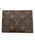LOUIS VUITTON（ルイ ヴィトン）の古着「モノグラム　ポルト2カルト・ヴェルティカル　パスケース」｜ブラウン