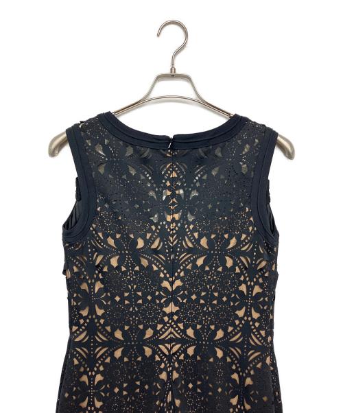 TADASHI SHOJI（タダシ ショージ）TADASHI SHOJI (タダシ ショージ) ノースリーブ・キャミソールワンピース ブラック サイズ:Mの古着・服飾アイテム