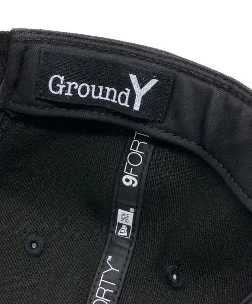 New Era（ニューエラ）New Era (ニューエラ) GROUND Y (グラウンドワイ) キャップ ブラックの古着・服飾アイテム