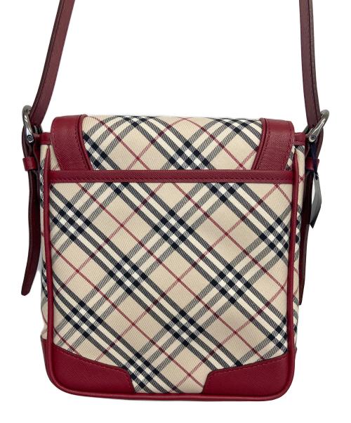 BURBERRY（バーバリー）BURBERRY (バーバリー) ショルダーバッグ ベージュ×レッドの古着・服飾アイテム