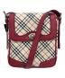 BURBERRY（バーバリー）の古着「ショルダーバッグ」｜ベージュ×レッド