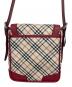 中古・古着 BURBERRY (バーバリー) ショルダーバッグ ベージュ×レッド：32000円