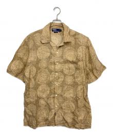 POLO RALPH LAUREN（ポロ・ラルフローレン）の古着「オープンカラーシャツ 総柄 古着」｜アイボリー