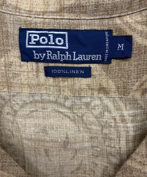 POLO RALPH LAUREN（ポロ・ラルフローレン）POLO RALPH LAUREN (ポロ・ラルフローレン) オープンカラーシャツ 総柄 古着 アイボリー サイズ:Mの古着・服飾アイテム