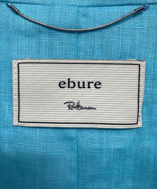ebure（エブール）ebure (エブール) Ron Herman (ロンハーマン) リネンテーラードジャケット スカイブルー サイズ:36の古着・服飾アイテム