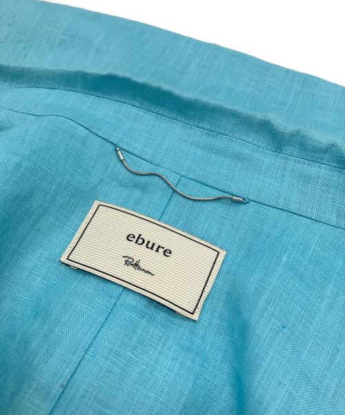 ebure（エブール）ebure (エブール) Ron Herman (ロンハーマン) リネンテーラードジャケット スカイブルー サイズ:36の古着・服飾アイテム
