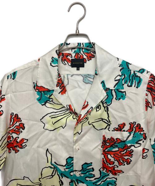 BANANATIME（バナナタイム）BANANATIME (バナナタイム) 302-112-14　アロハシャツ ホワイト サイズ:XSの古着・服飾アイテム