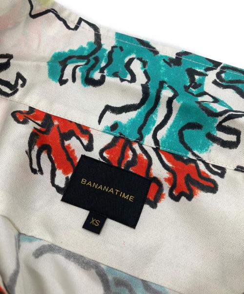 BANANATIME（バナナタイム）BANANATIME (バナナタイム) 302-112-14　アロハシャツ ホワイト サイズ:XSの古着・服飾アイテム