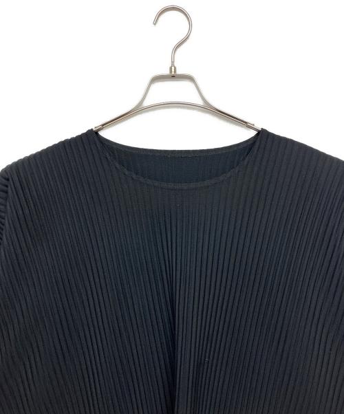 HOMME PLISSE ISSEY MIYAKE（オム プリッセ イッセイ ミヤケ）HOMME PLISSE ISSEY MIYAKE (オム プリッセ イッセイ ミヤケ) HP01JK115　カットソー ブラック サイズ:2の古着・服飾アイテム