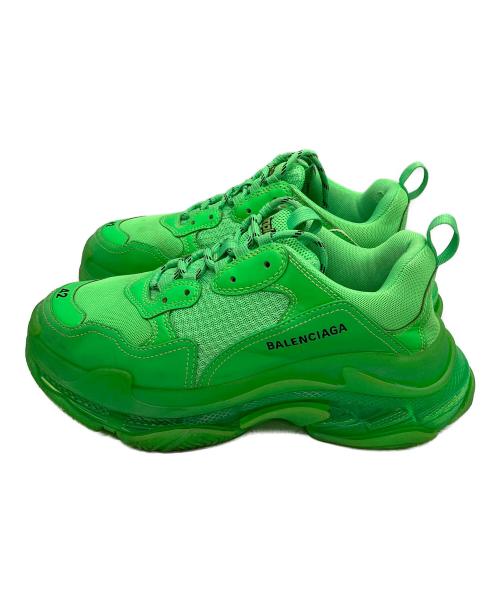 BALENCIAGA（バレンシアガ）BALENCIAGA (バレンシアガ) Triple S CLEAR SOLE　スニーカー グリーン サイズ:42の古着・服飾アイテム