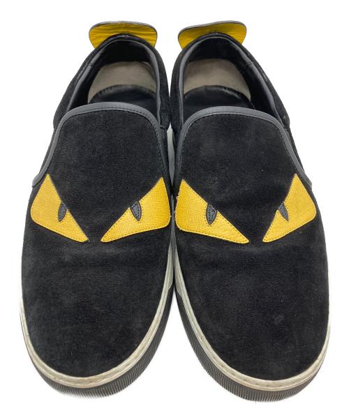 FENDI（フェンディ）FENDI (フェンディ) モンスター バグズアイ　スリッポン ブラック サイズ:６の古着・服飾アイテム