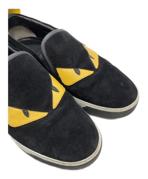FENDI（フェンディ）FENDI (フェンディ) モンスター バグズアイ　スリッポン ブラック サイズ:６の古着・服飾アイテム
