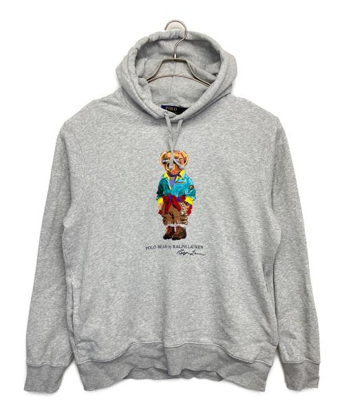 POLO RALPH LAUREN（ポロ・ラルフローレン）POLO RALPH LAUREN (ポロ・ラルフローレン) パーカー ポロベア ライトグレー サイズ:Lの古着・服飾アイテム