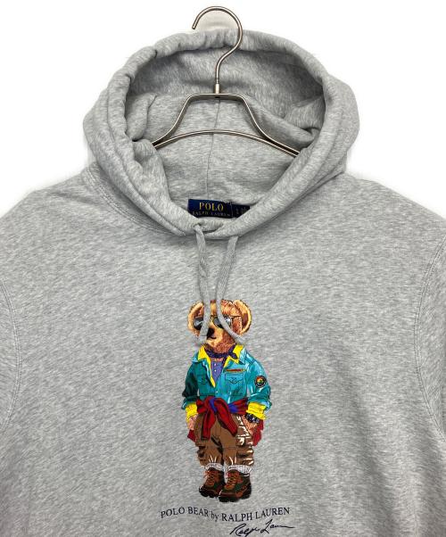 POLO RALPH LAUREN（ポロ・ラルフローレン）POLO RALPH LAUREN (ポロ・ラルフローレン) パーカー ポロベア ライトグレー サイズ:Lの古着・服飾アイテム