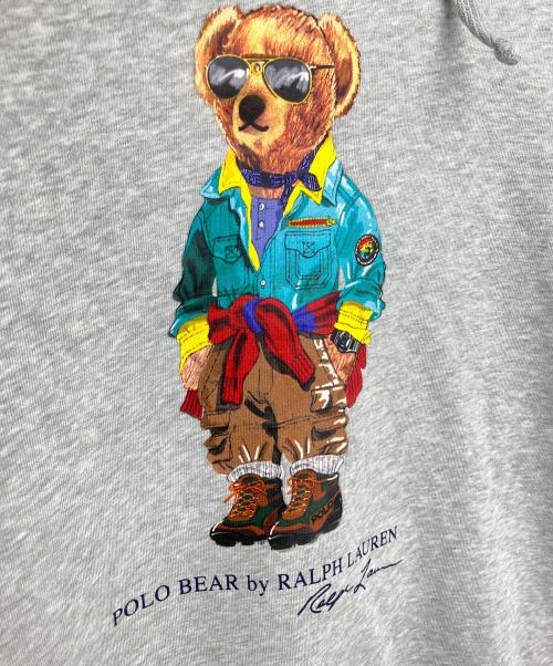 POLO RALPH LAUREN（ポロ・ラルフローレン）POLO RALPH LAUREN (ポロ・ラルフローレン) パーカー ポロベア ライトグレー サイズ:Lの古着・服飾アイテム