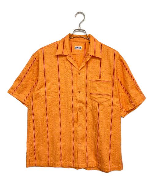 Schott（ショット）Schott (ショット) 半袖シャツ オレンジ サイズ:XLの古着・服飾アイテム
